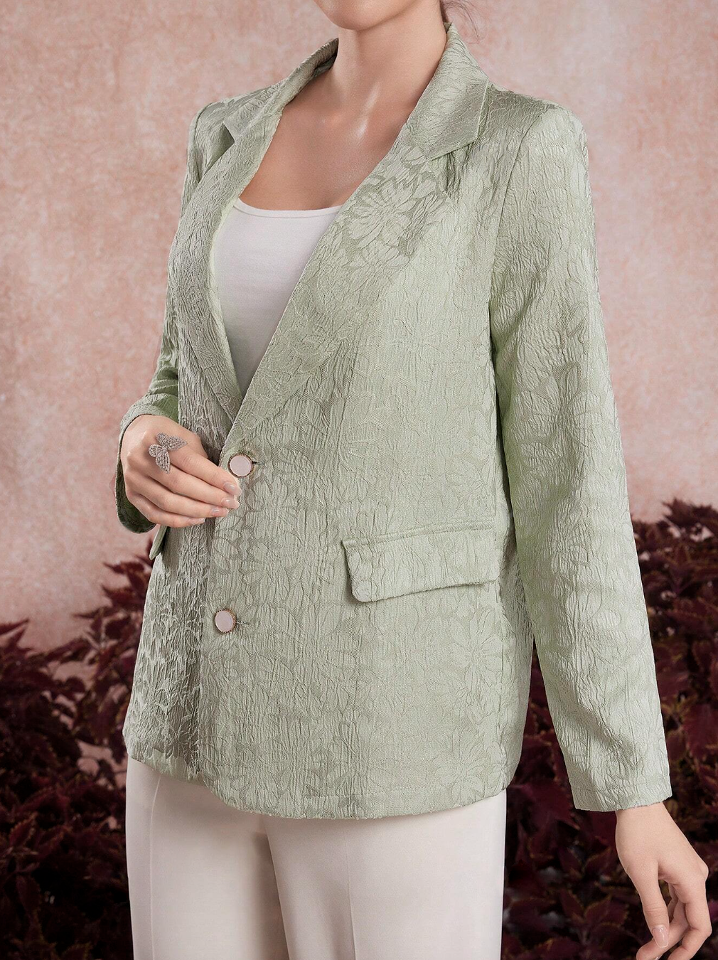 Suit Collar Single Breasted Coat