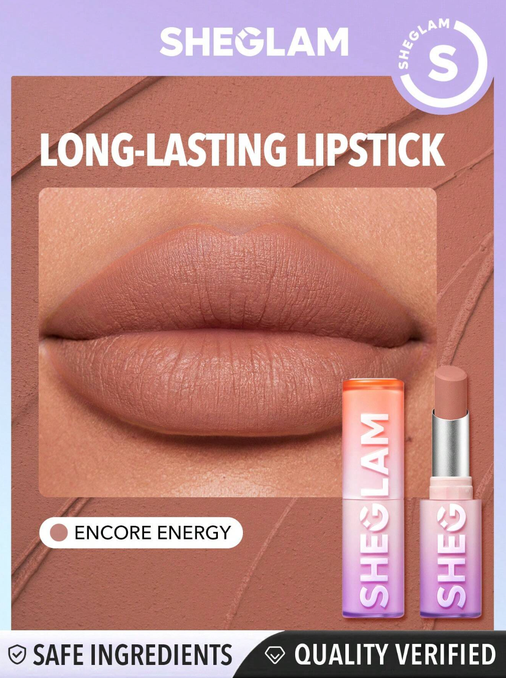 SHEGLAM Dynamatte Boom Long-Lasting Matte Lipstick - Encore Energy