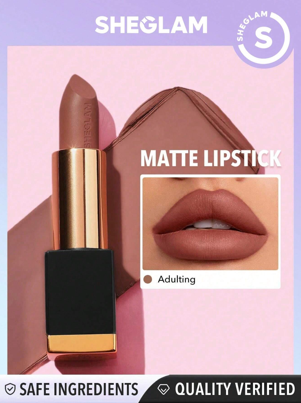 SHEGLAM Matte Allure Lipstick - Adulting