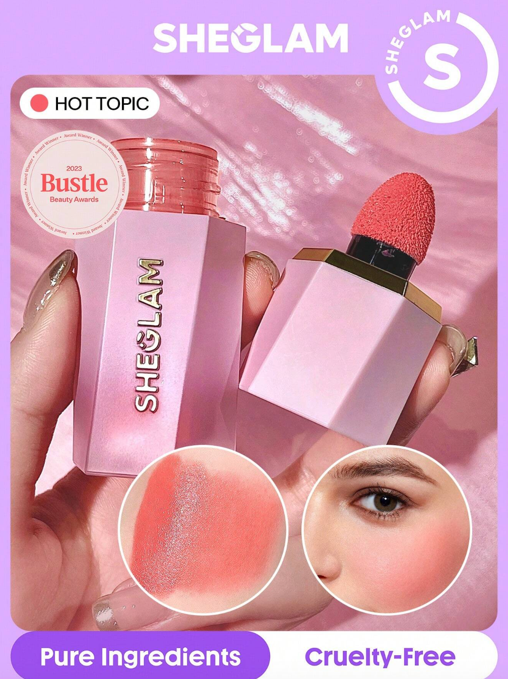 SHEGLAM Color Bloom Liquid Blush-Hot Topic