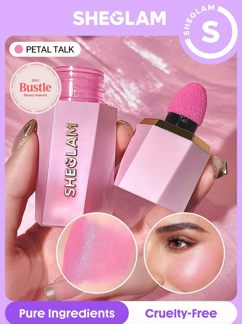 SHEGLAM Color Bloom Liquid Blush-Petal Talk
