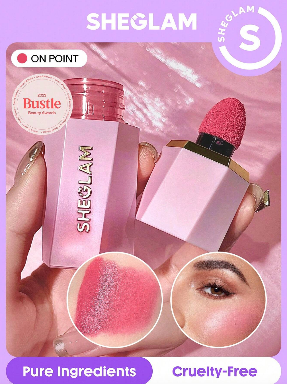 SHEGLAM Color Bloom Liquid Blush-On Point