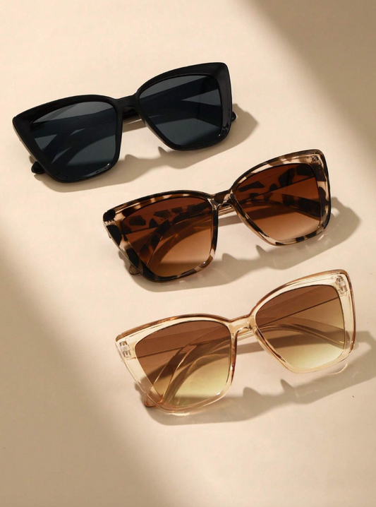 Cat Eye Plastic Frame Sunglasses