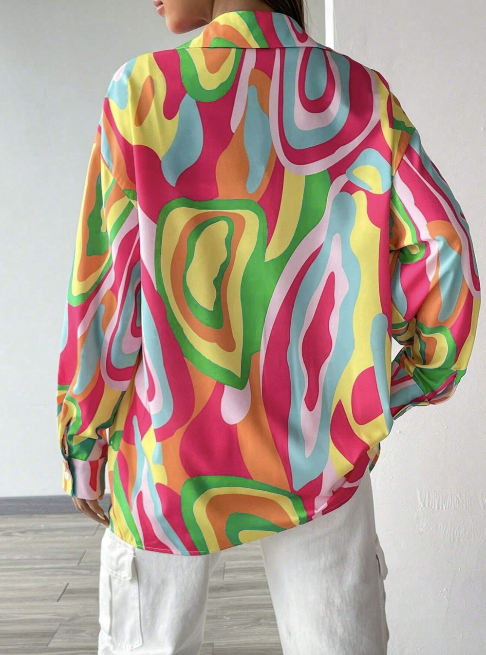 Full print long sleeve shirt