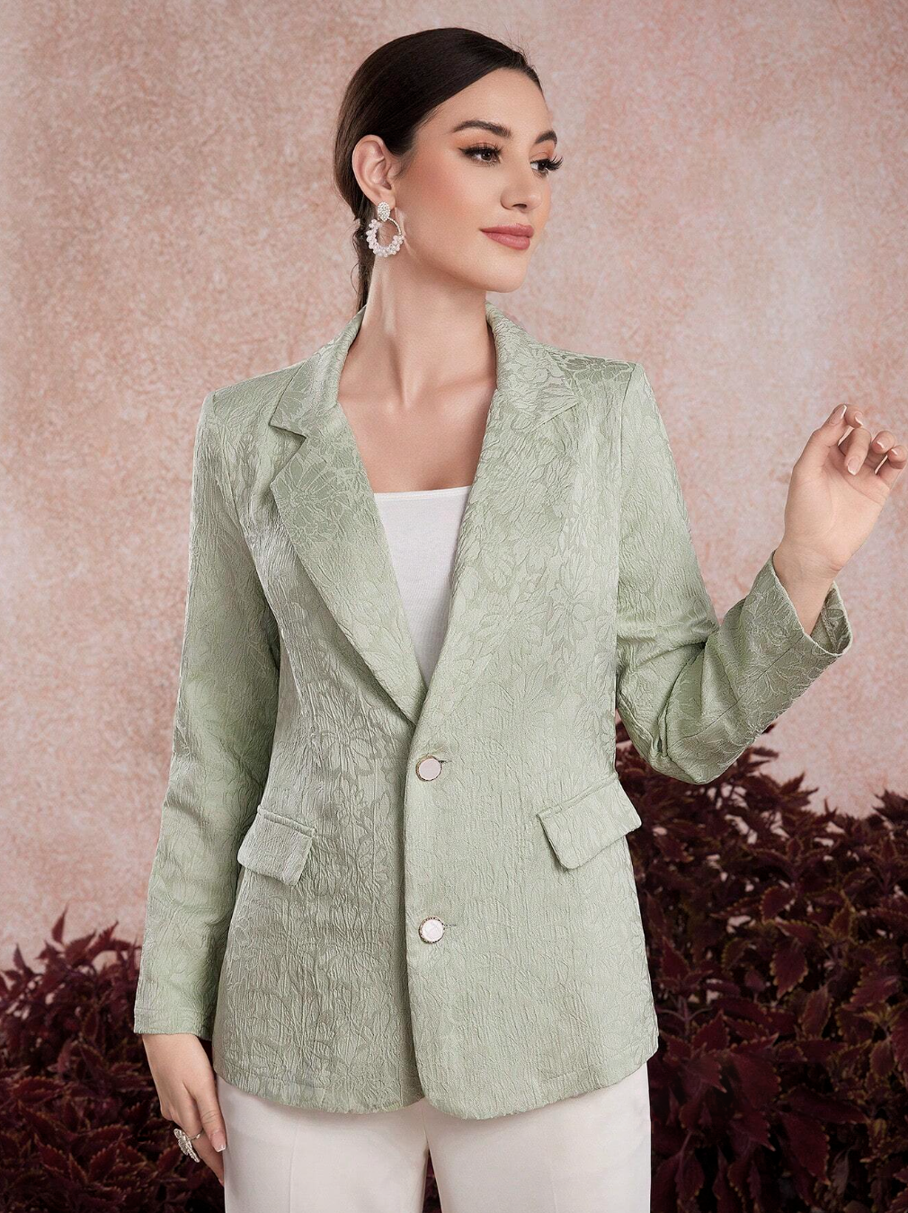 Suit Collar Single Breasted Coat