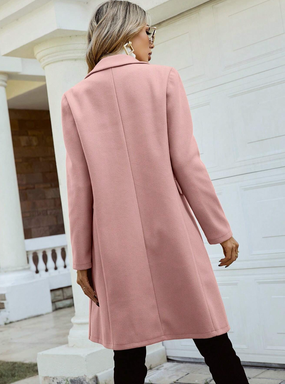 Lapel Collor Double Breasted Overcoat