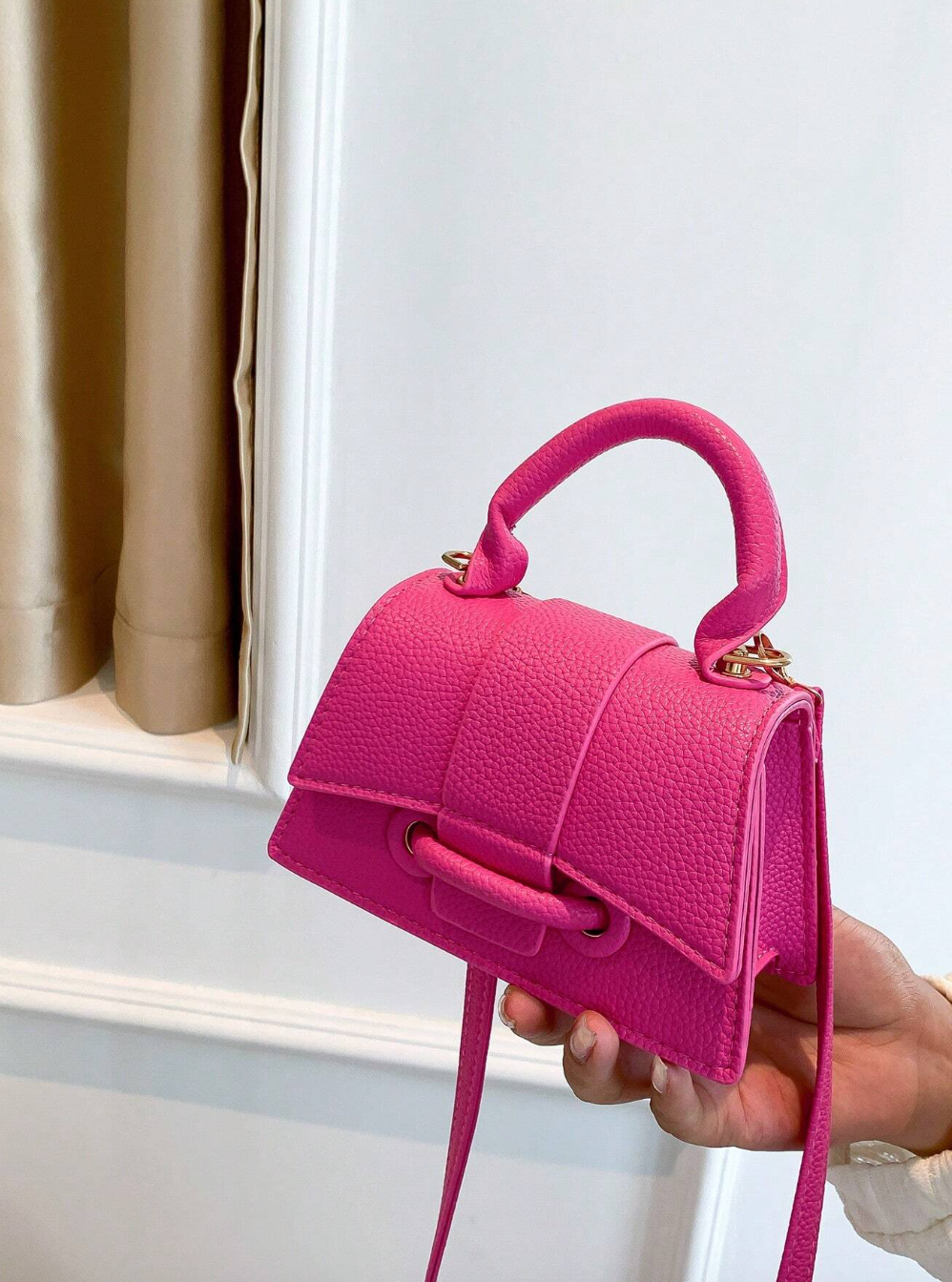 Solid Color Versatile Handbag