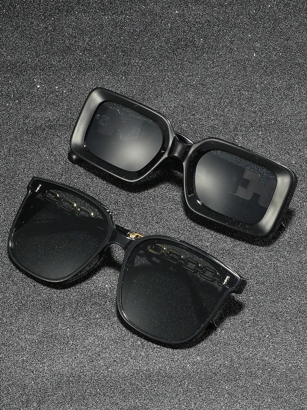 Black Square Frame Sunglasses