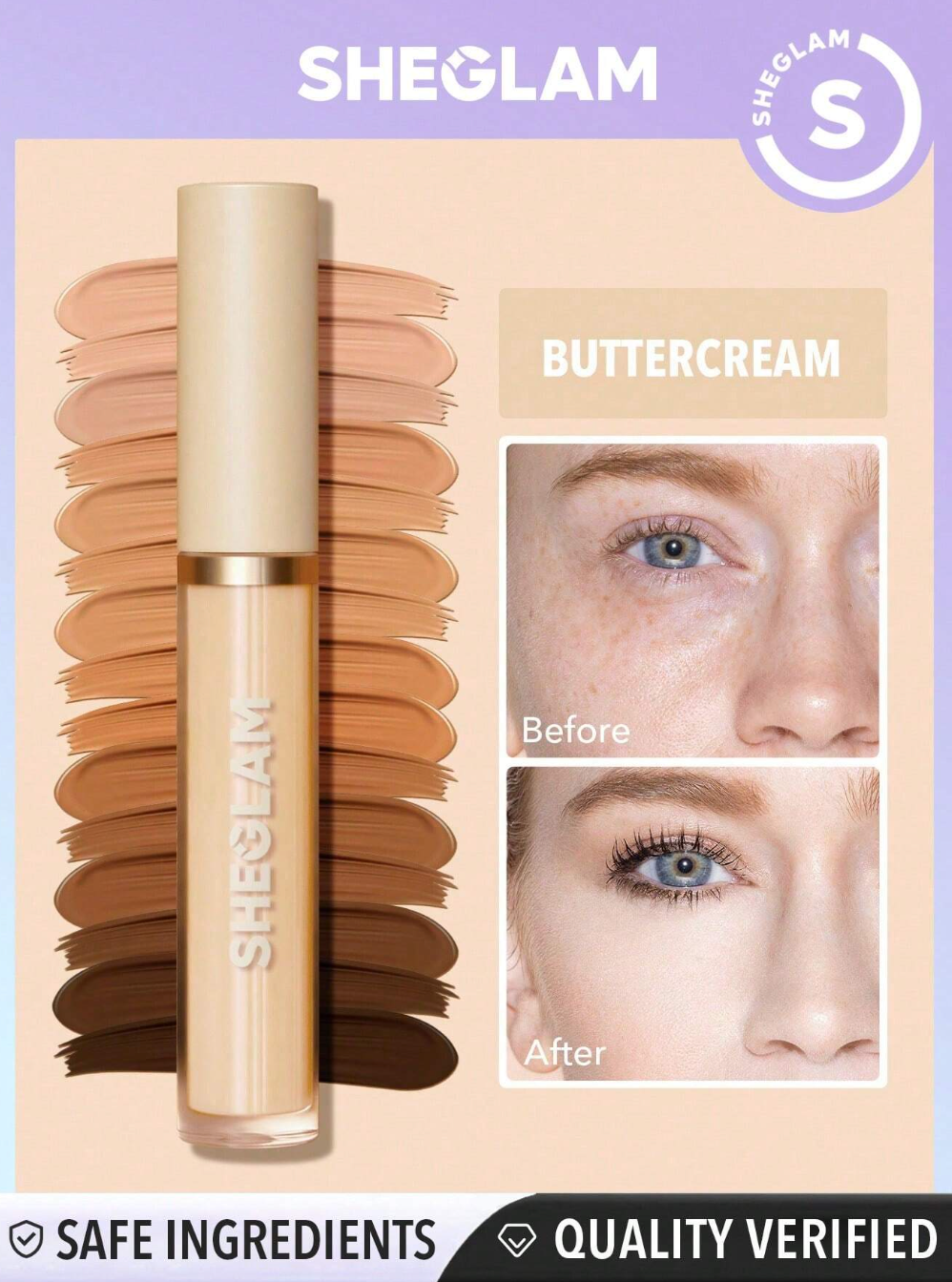 SHEGLAM 12Hr Full Coverage Matte Liquid Concealer