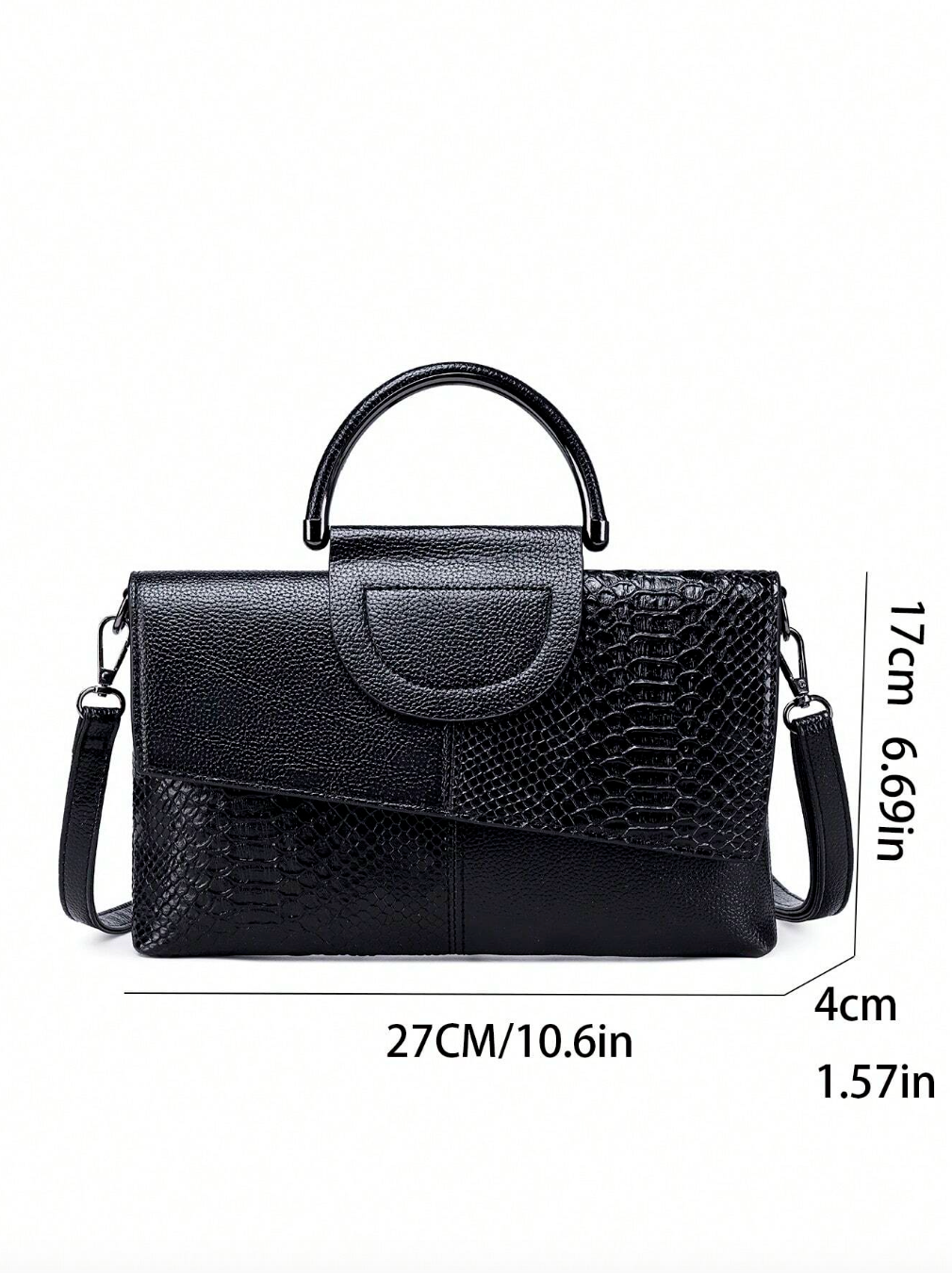 Crocodile Pattern Cross Body & Clutch Design Hand Bag