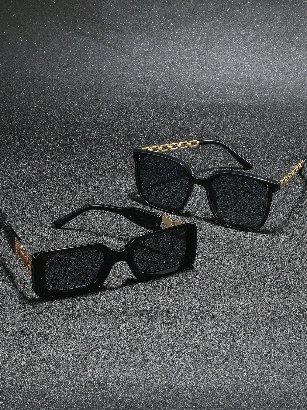 Black Square Frame Sunglasses