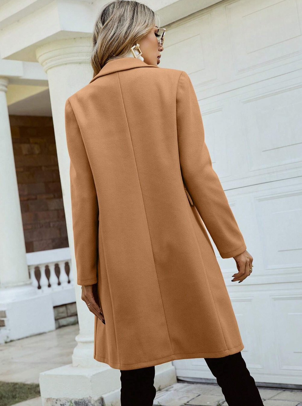 Lapel Collor Double Breasted Overcoat