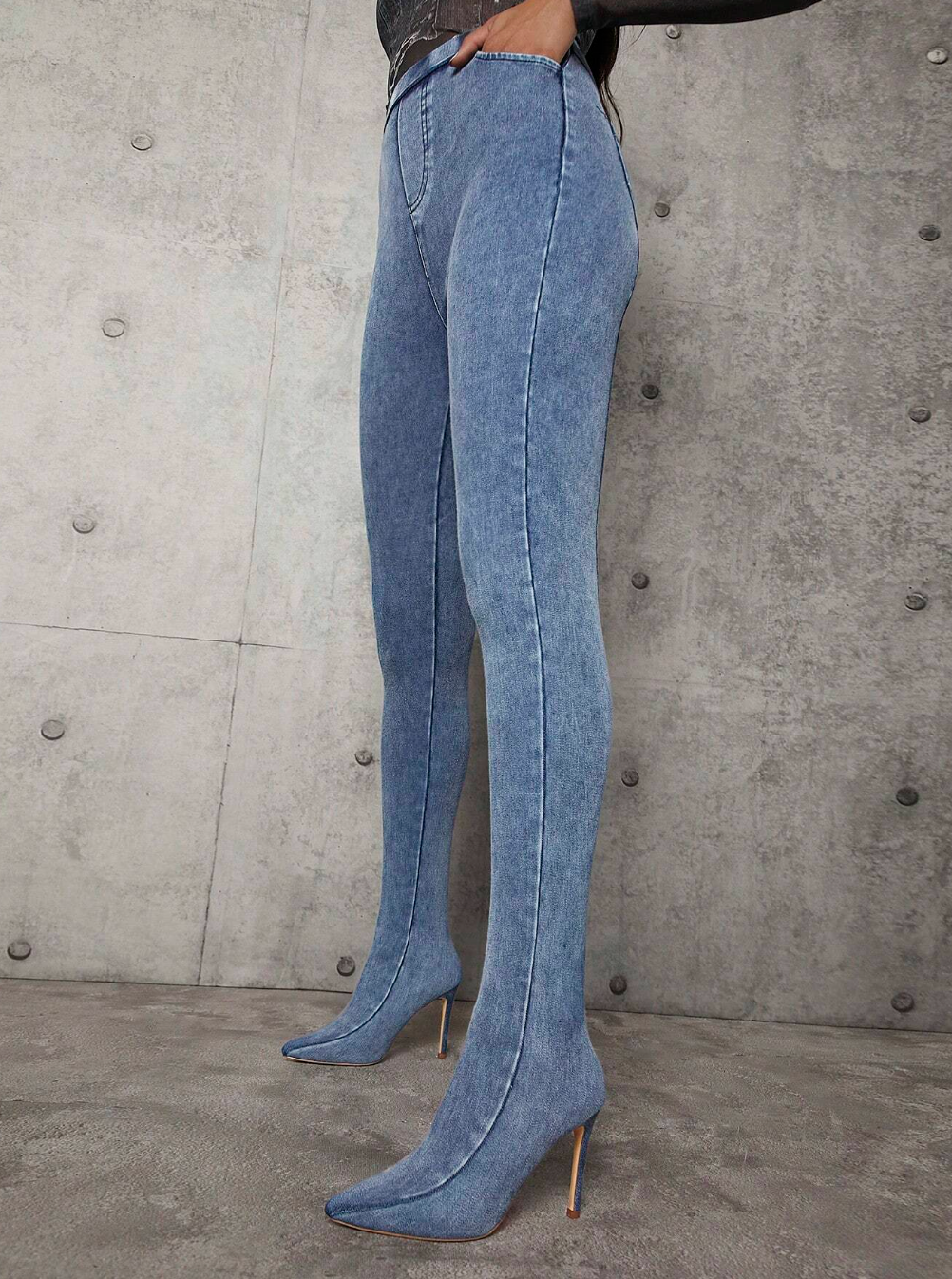 Pocket Back Full Length Boot