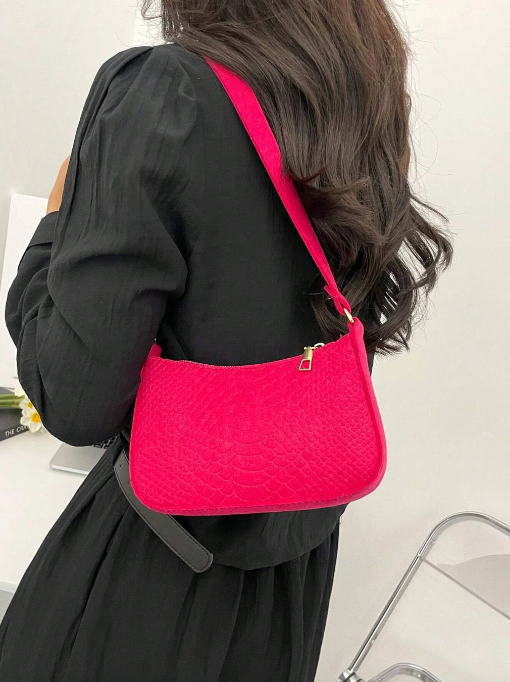 New Fashion Shoulder Bag, Zipper Closure, Underarm Bag