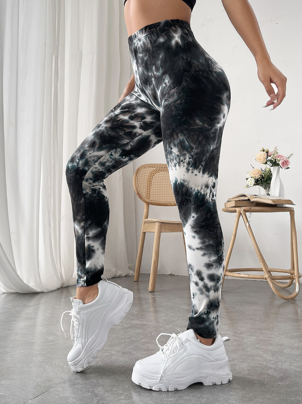 High Waist Tie Dye Long Leggings
