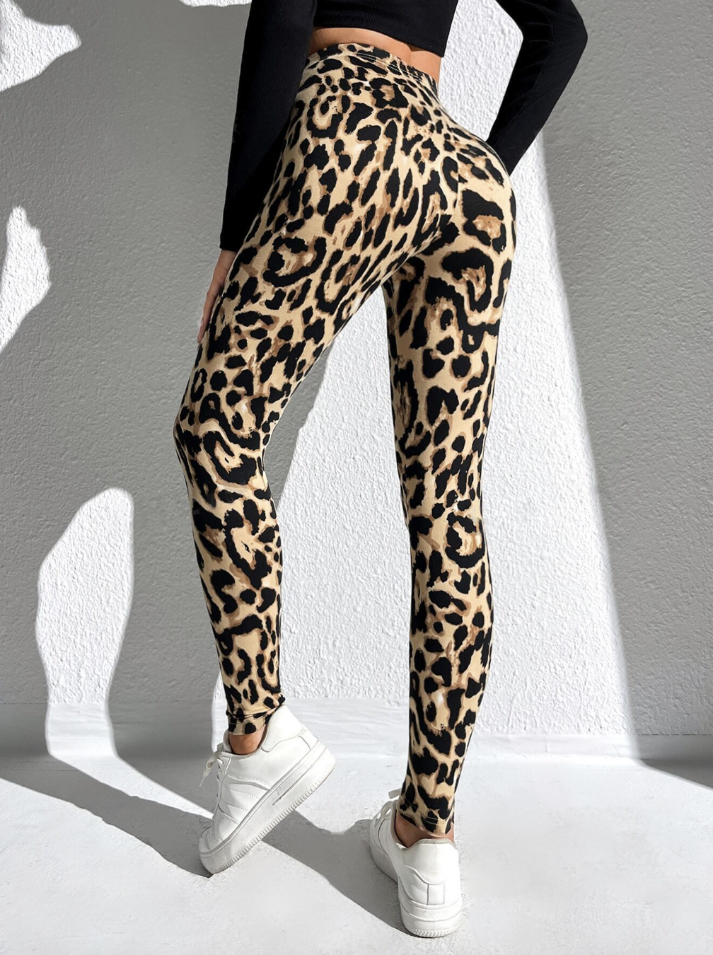 Leopard Print High Waist Leggings