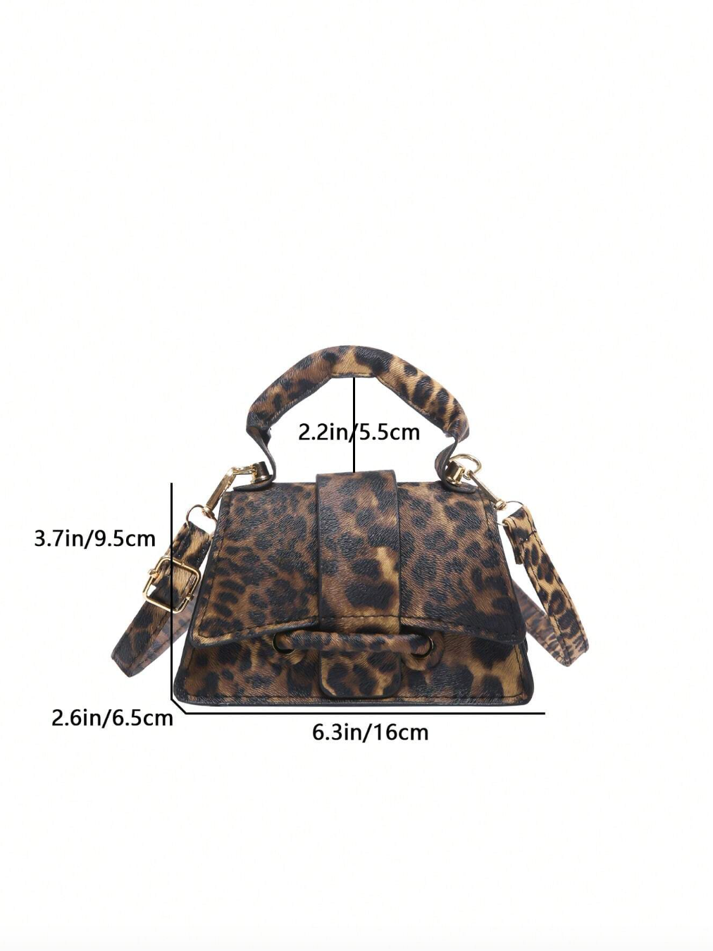 Leopard Print Fashionable Mini Versatile Handbag