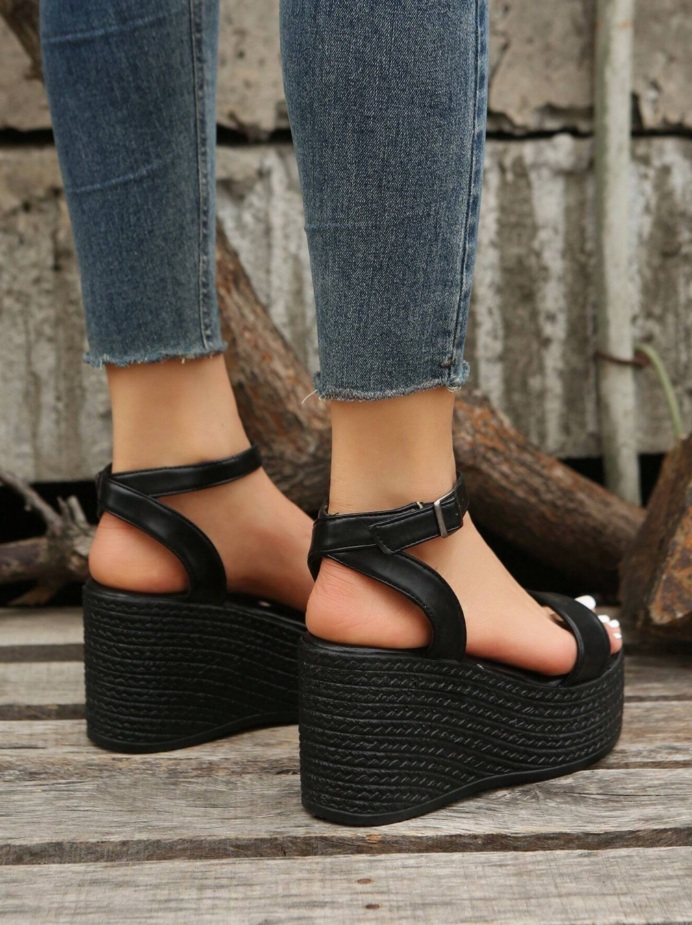 Ankle Strap Wedge Sandals