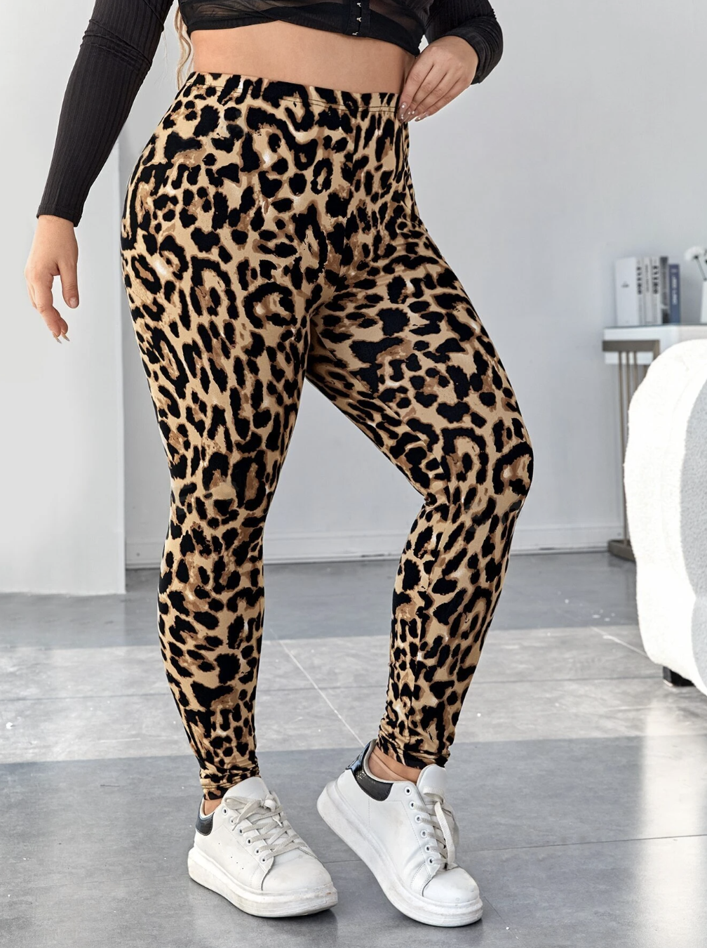 Plus size Leopard Print Leggings