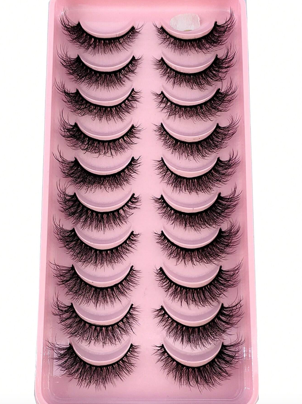 10pairs Soft & Fluffy 3d Faux Mink Eyelashes