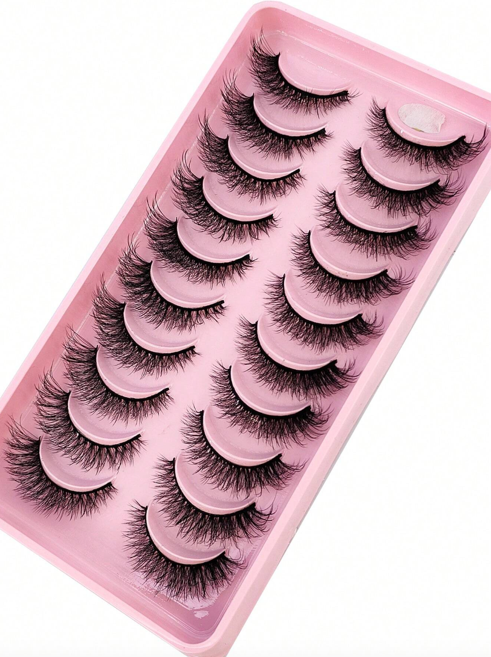 10pairs Soft & Fluffy 3d Faux Mink Eyelashes