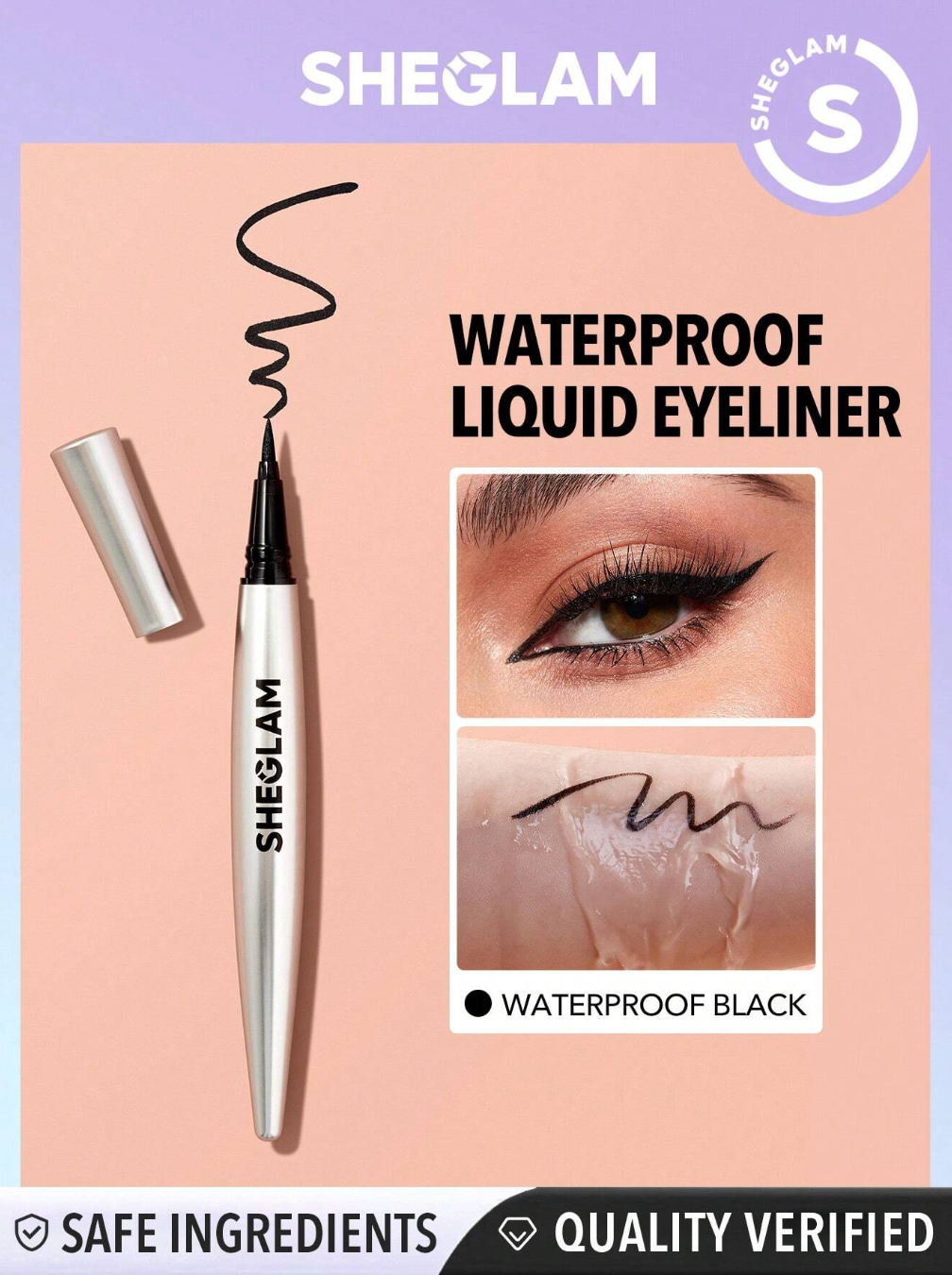 SHEGLAM Waterproof Liquid Eyeliner - Uninterrupted