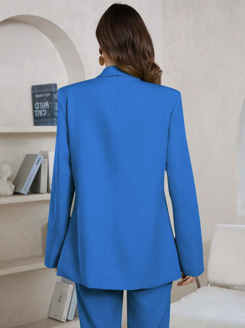 Shawl Collar Open Front Blazer