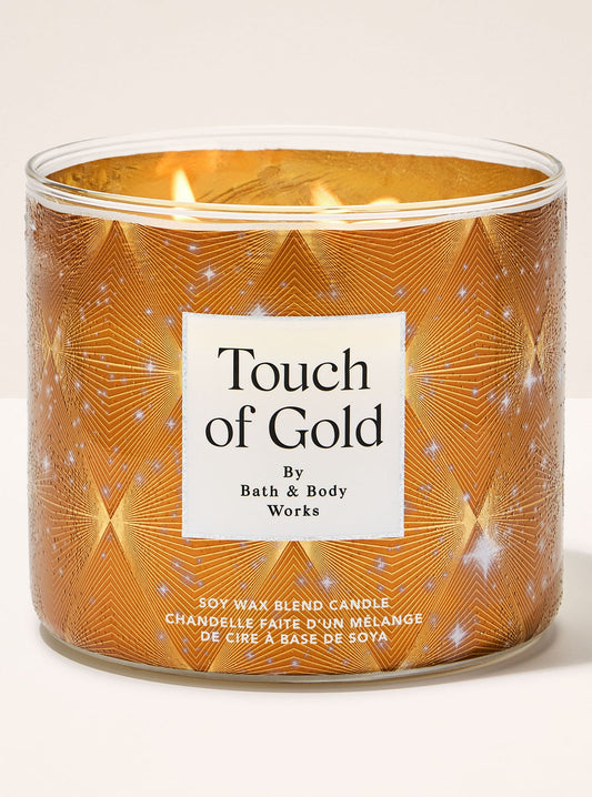 Touch Of Gold 3-Wick Candle